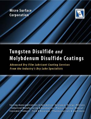 Tungsten Disulfide and Molybdenum Disulfide Coatings