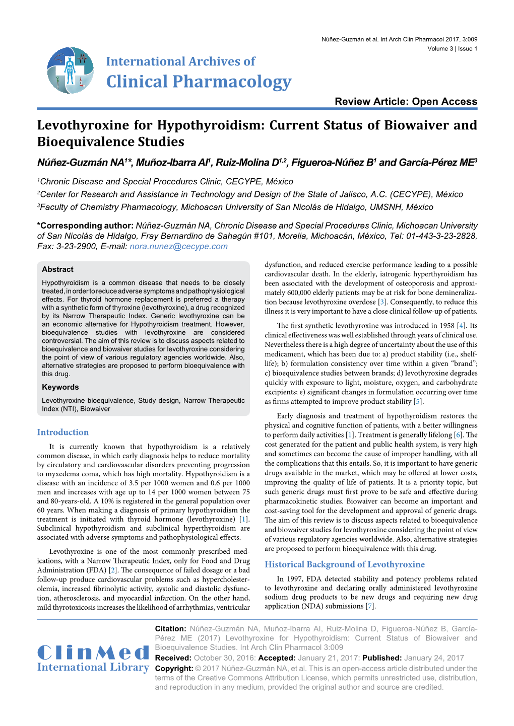 Levothyroxine for Hypothyroidism