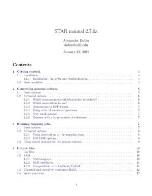 STAR Manual 2.7.0A