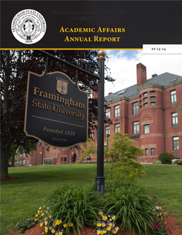Academic Affairs Annual Report Ay 13-14