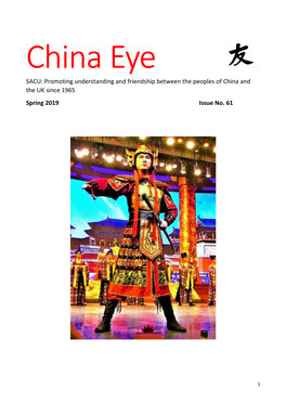 SACU China Eye Issue 61 Spring 2019