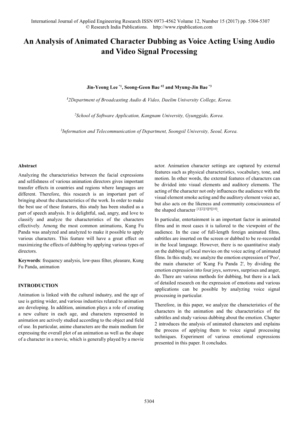 An Analysis of Animated Character Dubbing As Voice Acting Using Audio and Video Signal Processing