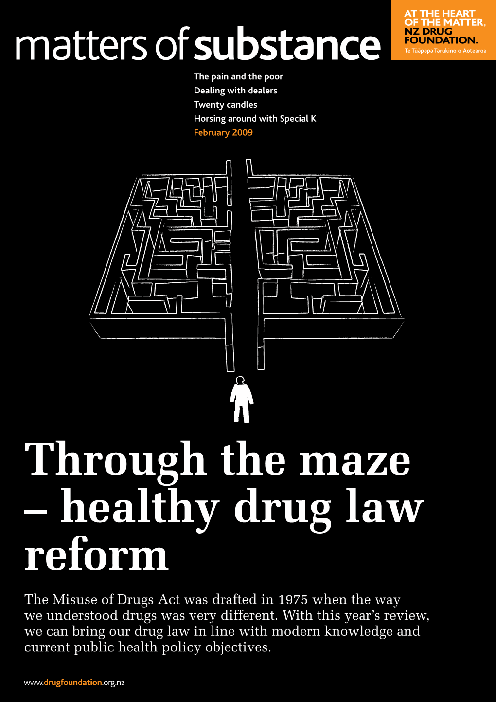 Through the Maze – Healthy Drug Law Reform the Misuse of Drugs Act Was Drafted in 1975 When the Way We Understood Drugs Was Very Different