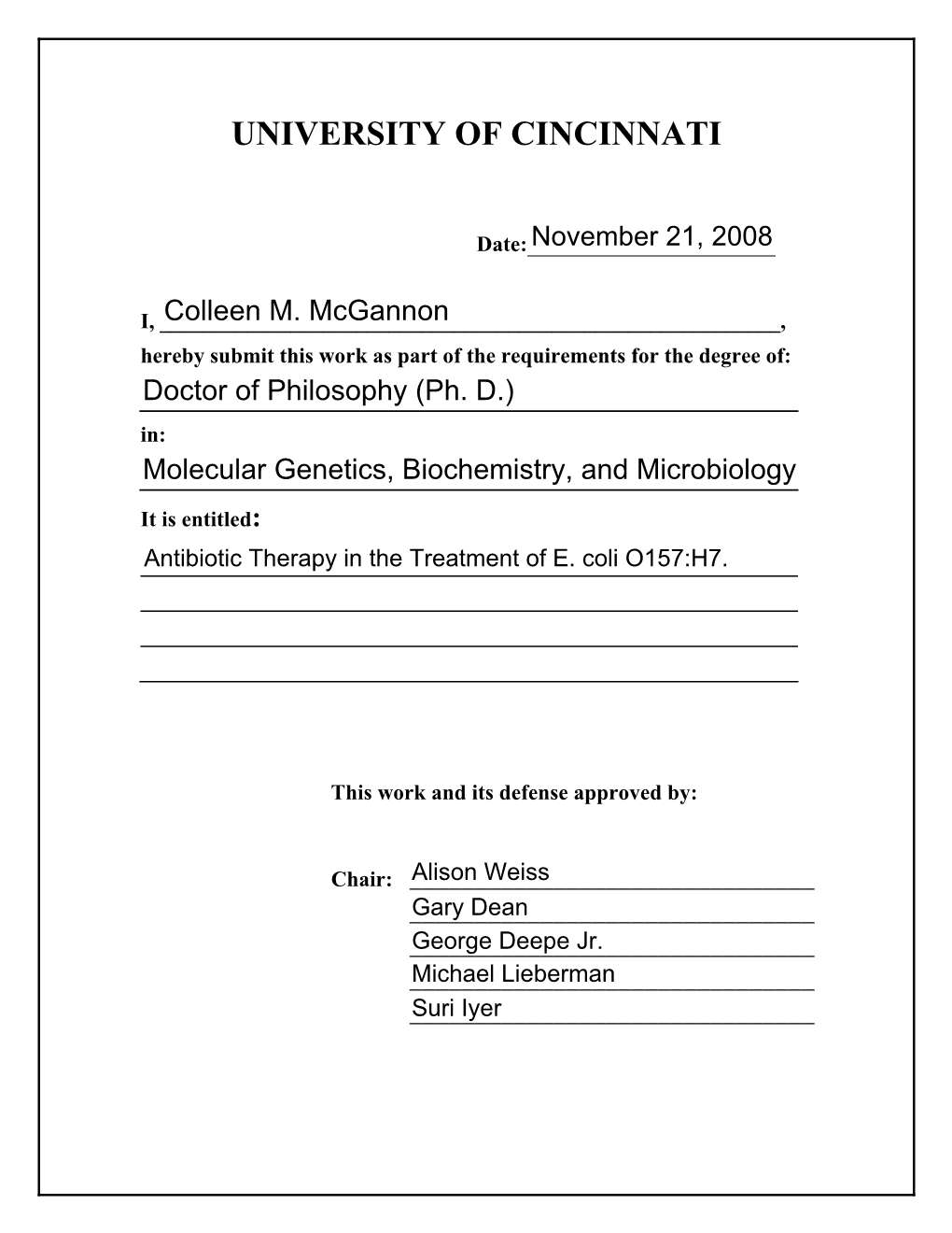 Antibiotic Therapy in the Treatment of E