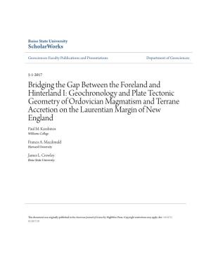 Geochronology and Plate Tectonic Geometry of Ordovician Magmatism and Terrane Accretion on the Laurentian Margin of New England Paul M