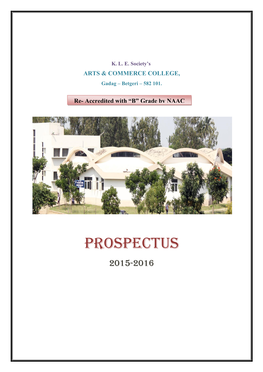 Prospectus 2015-2016