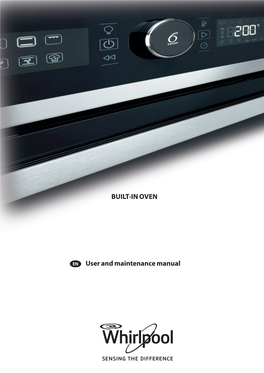 BUILT-IN OVEN User and Maintenance Manual