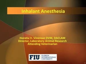 Inhalant Anesthesia