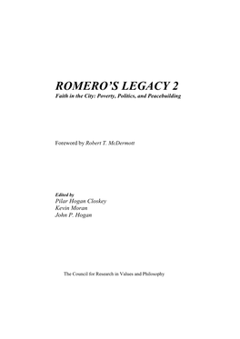 Romero's Legacy 2