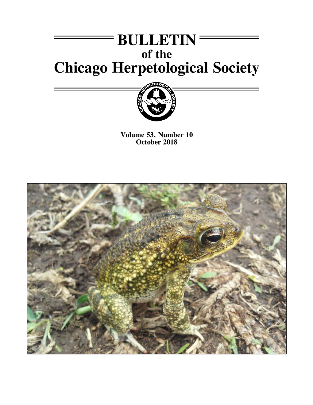 BULLETIN Chicago Herpetological Society