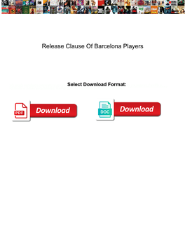 Release Clause of Barcelona Players