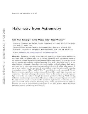 Halometry from Astrometry