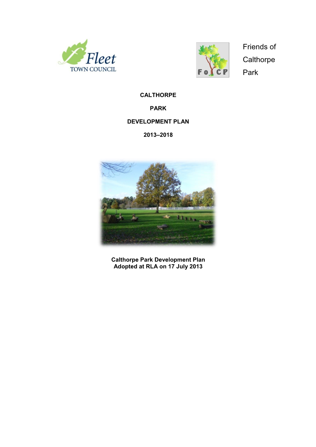 Friends of Calthorpe Park