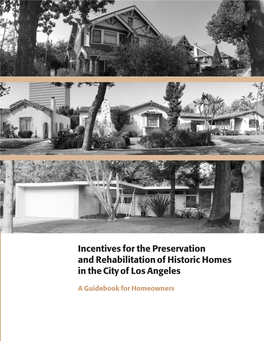 Incentives for the Preservation of Historic Homes (2004)