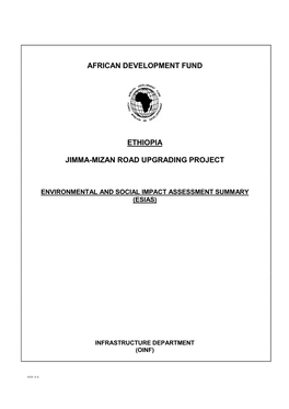 Jimma-Mizan Road Upgrading Project