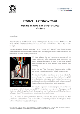 Festival Artonov 2020
