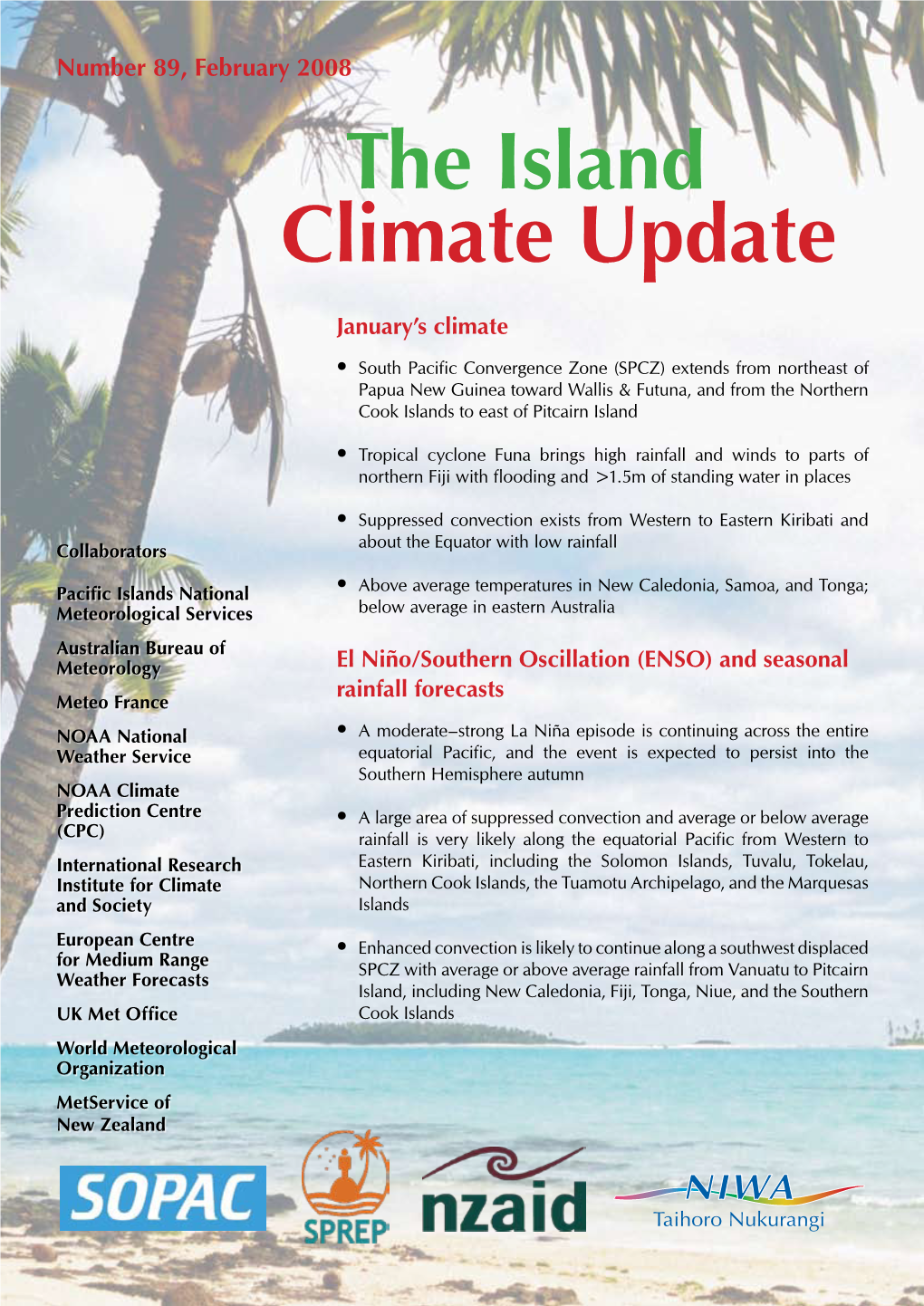 The Island Climate Update