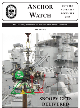 Fall 2009 AW:Winter 2006 HNSA Anchor Watch.Qxd 10/12/2009 11:58 AM Page 1