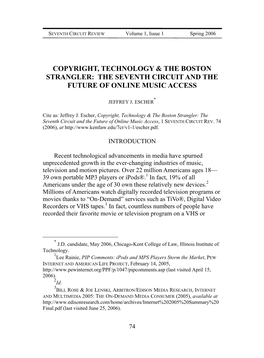 Copyright, Technology & the Boston Strangler