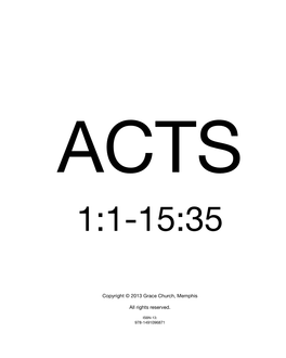 Acts 1:1-15:35