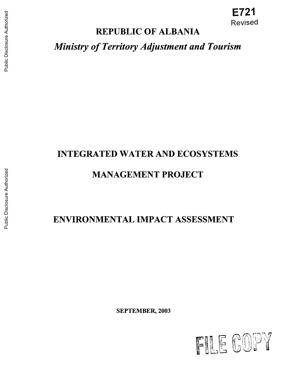 World Bank Document