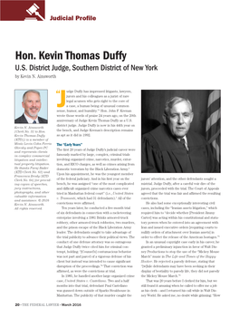 Duffy, Hon. Kevin Thomas