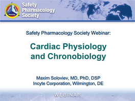 Cardiac Physiology and Chronobiology