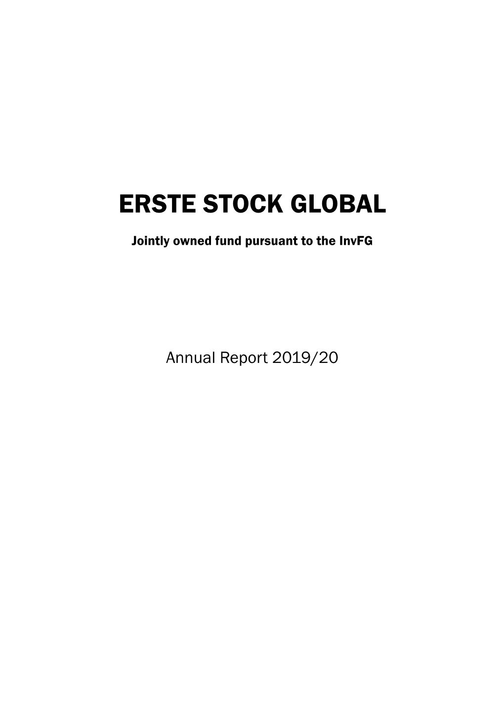 Erste Stock Global