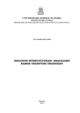 Graciliano Ramos Tradutor/Traduzido