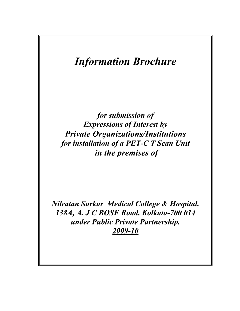 Information Brochure