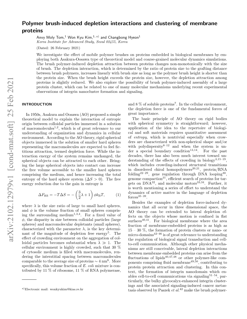 Polymer Brush-Induced Depletion Interactions and Clustering Of