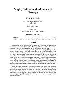 Origin, Nature, and Influence of Neology.Pdf