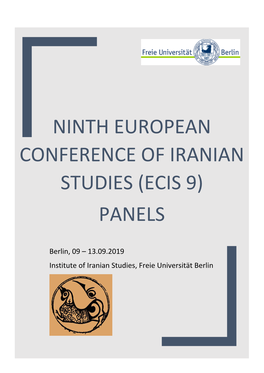 Ninth European Conference of Iranian Studies (Ecis 9)