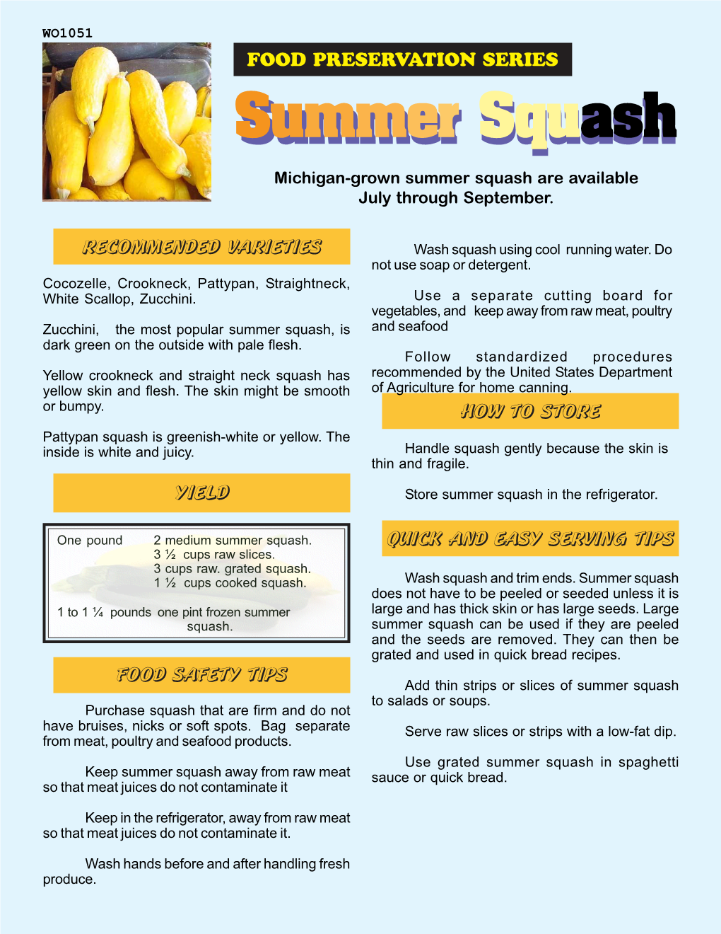 Summer Squash Summer Squash