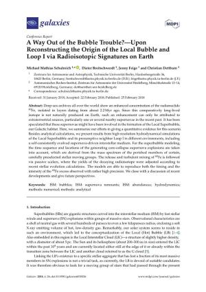 Upon Reconstructing the Origin of the Local Bubble and Loop I Via Radioisotopic Signatures on Earth