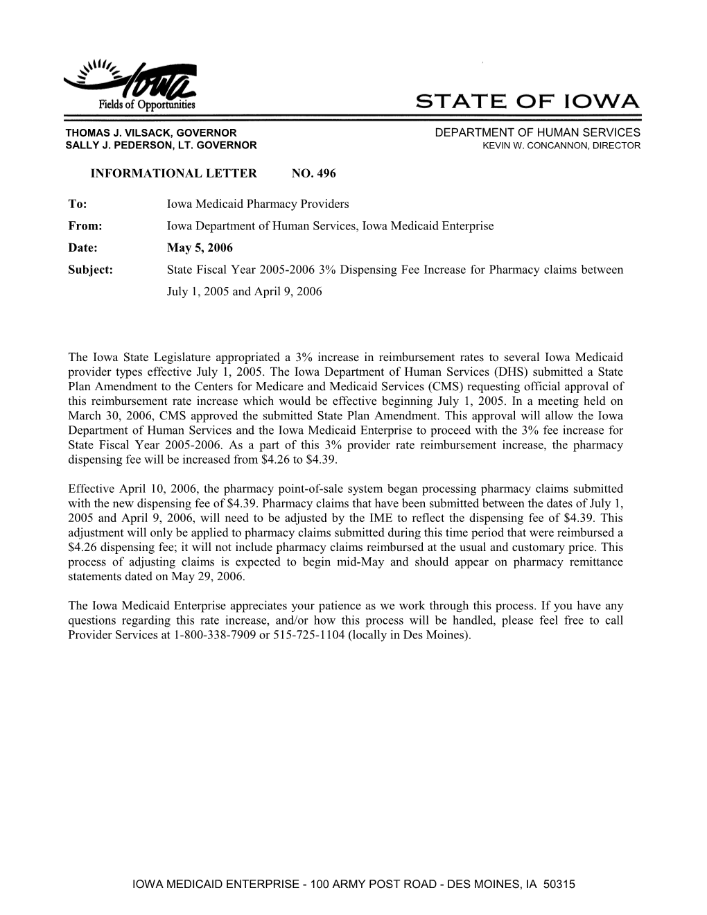 Department of Human Services Letterhead s2