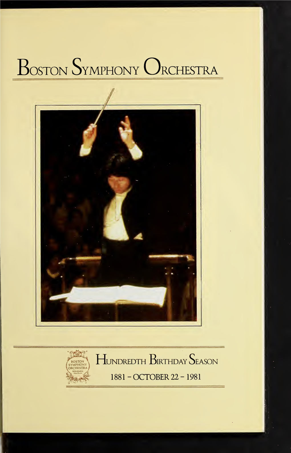 Boston Symphony Orchestra Concert Programs, Season 101, 1981