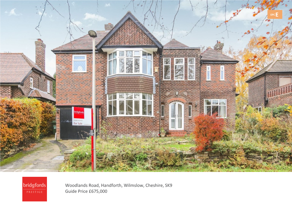 Woodlands Road, Handforth, Wilmslow, Cheshire, SK9 Guide Price £675,000