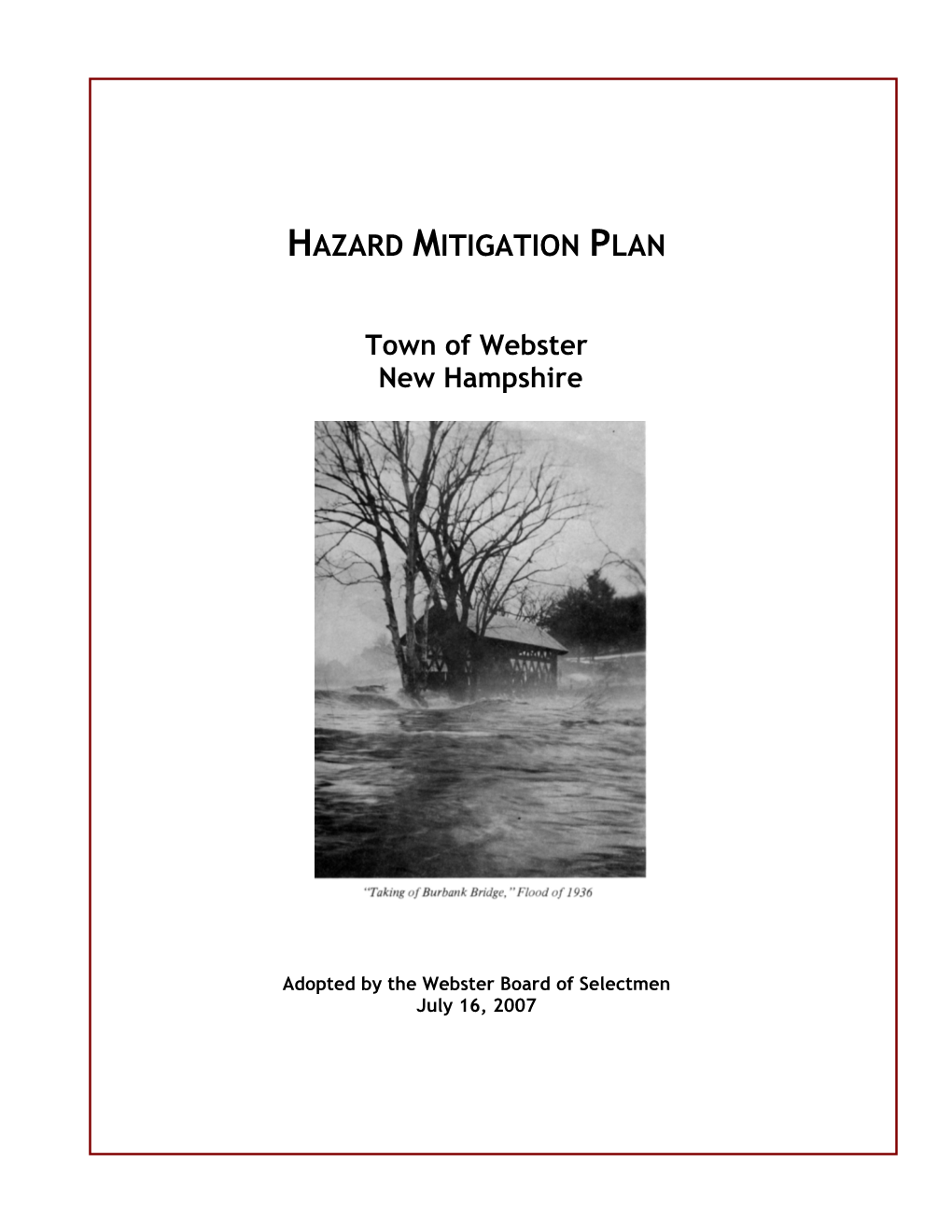 Hazard Mitigation Plan