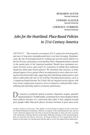 Jobs for the Heartland: Place-Based Policies in 21St-Century America