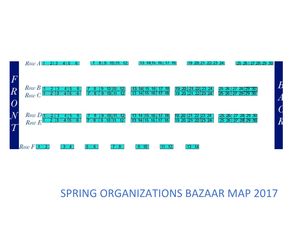 Spring Organizations Bazaar Map 2017