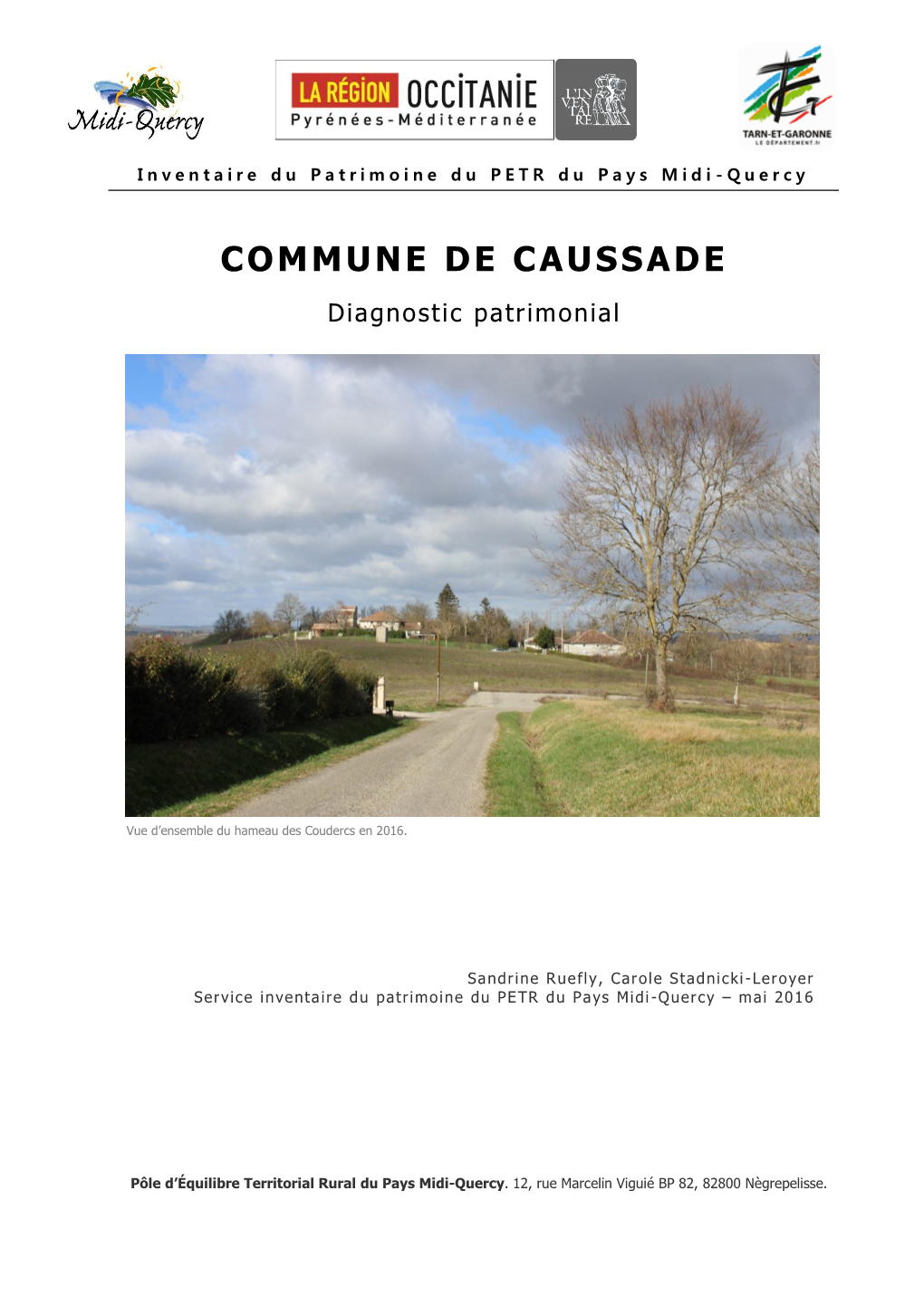 COMMUNE DE CAUSSADE Diagnostic Patrimonial