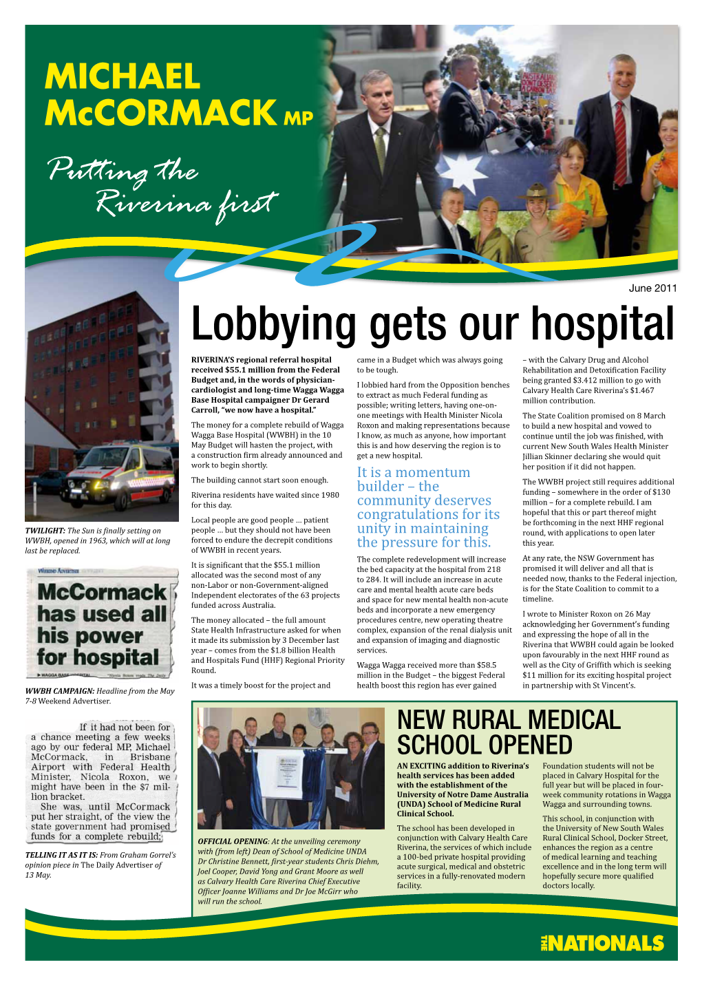 Lobbying Gets Our Hospital