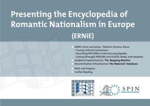 Presenting the Encyclopedia of Romantic Nationalism in Europe (Ernie)