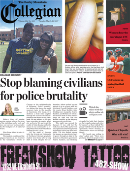 Stop Blaming Civilians for Police Brutality