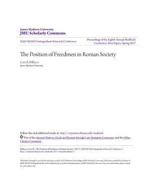 The Position of Freedmen in Roman Society