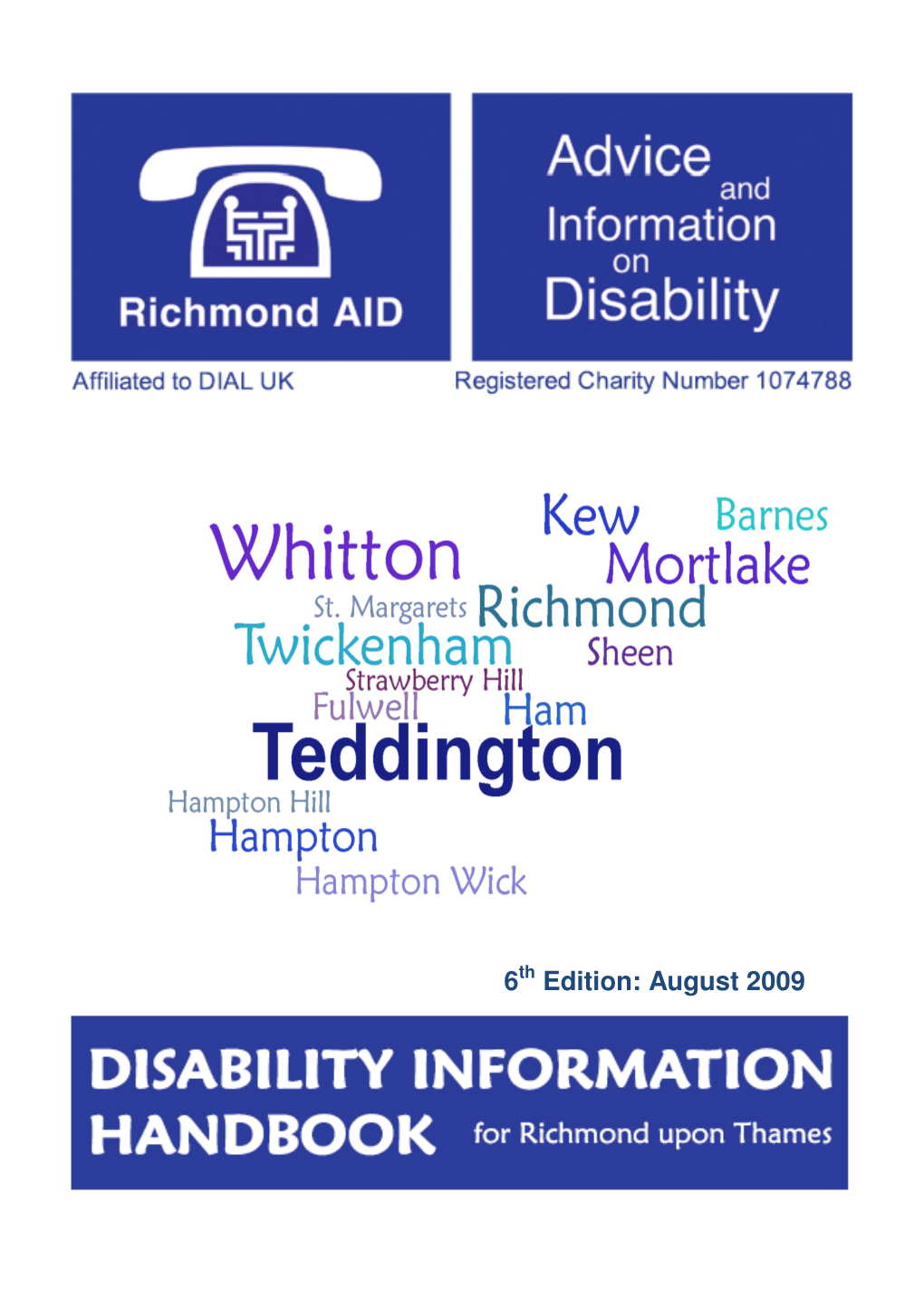 August 2009 Disability Information Handbook Contents