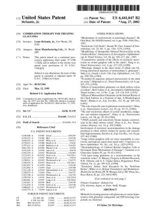 (12) United States Patent (10) Patent No.: US 6,441,047 B2 Desantis, Jr