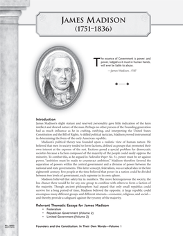 James Madison, 1787