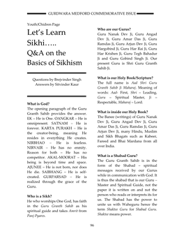 Let's Learn Sikh…